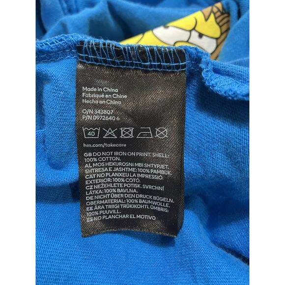 H&M Relaxed Fit Bart Simpson Bully Tshirt Men’s Size L - Picture 5 of 5